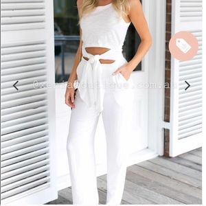 White jumpsuit